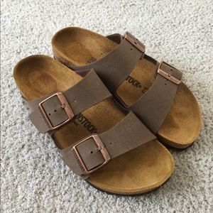 Birkenstock Arizona Size 38 Mocha Narrow fit